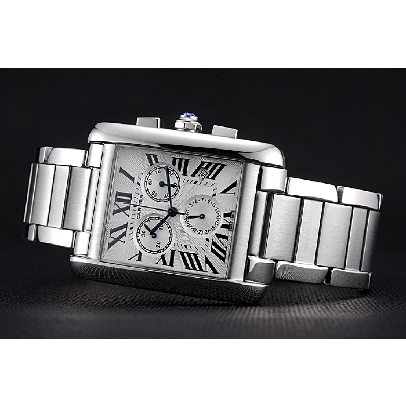 MiroTime Cartier Tank MC White Dial Stainless Steel Case And Bracelet 622697