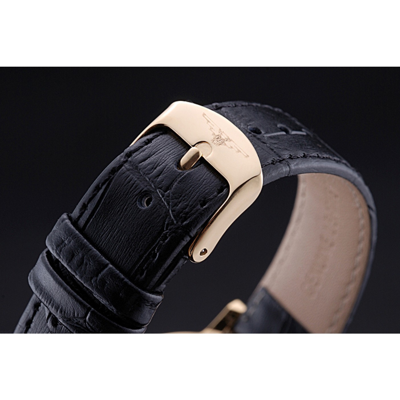 MiroTime Longines La Grande Classique Round White Dial Gold Case Black Leather Band 622382