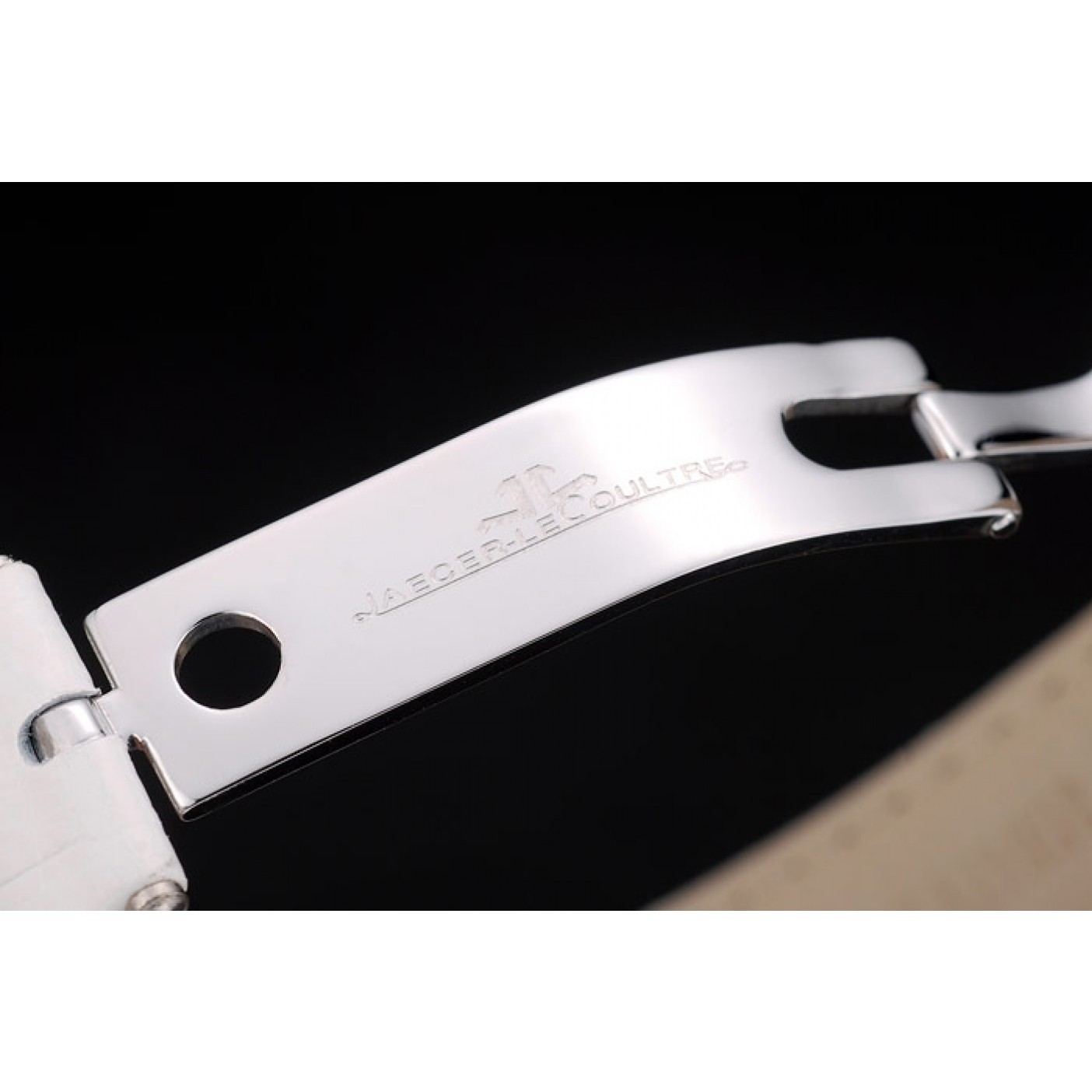 MiroTime Jaeger le Coultre Reverso Squadro Lady White Leather Strap Pearl Dial 41970