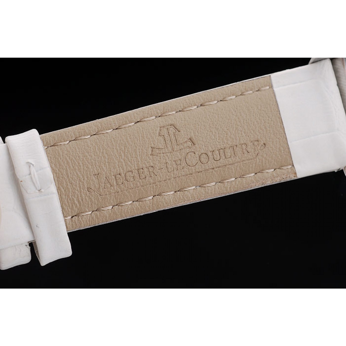 MiroTime Jaeger le Coultre Reverso Squadro Lady White Leather Strap Pearl Dial 41970