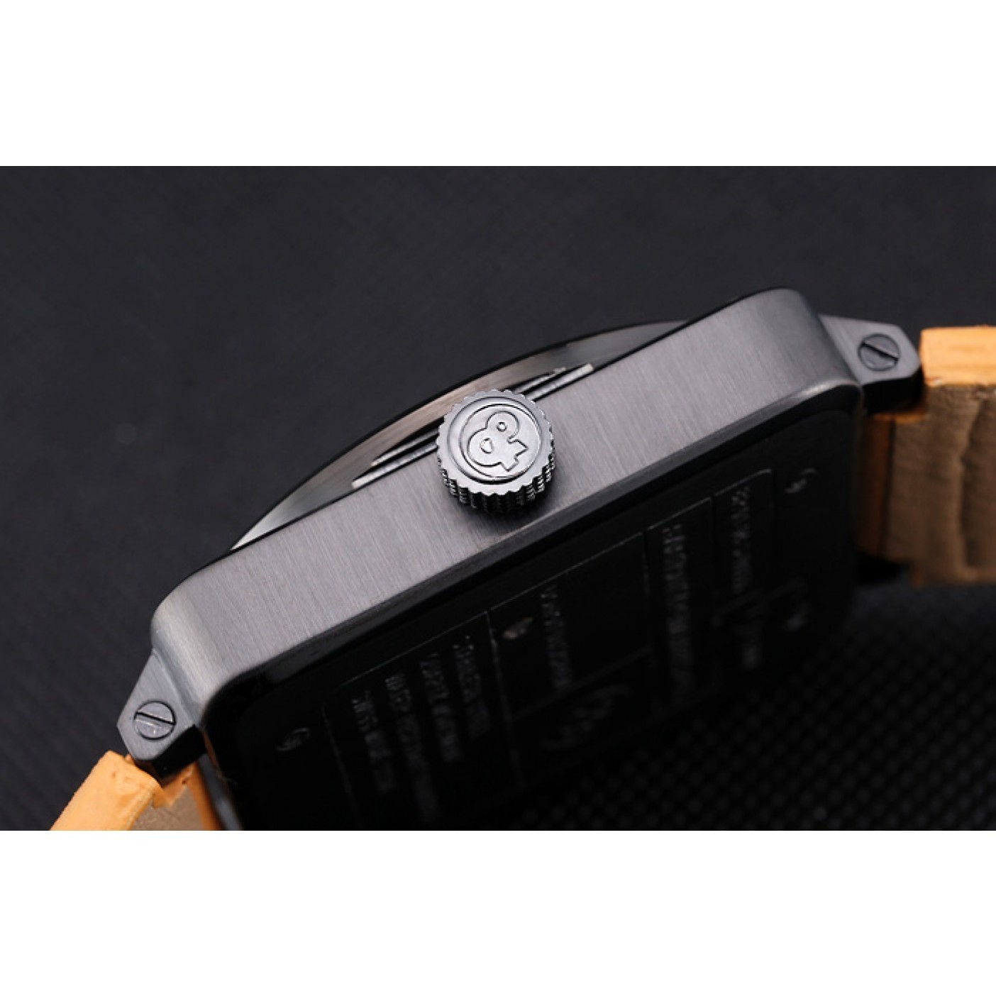 MiroTime Bell and Ross BR 01-94 Black Dial Black Case Brown Leather Strap