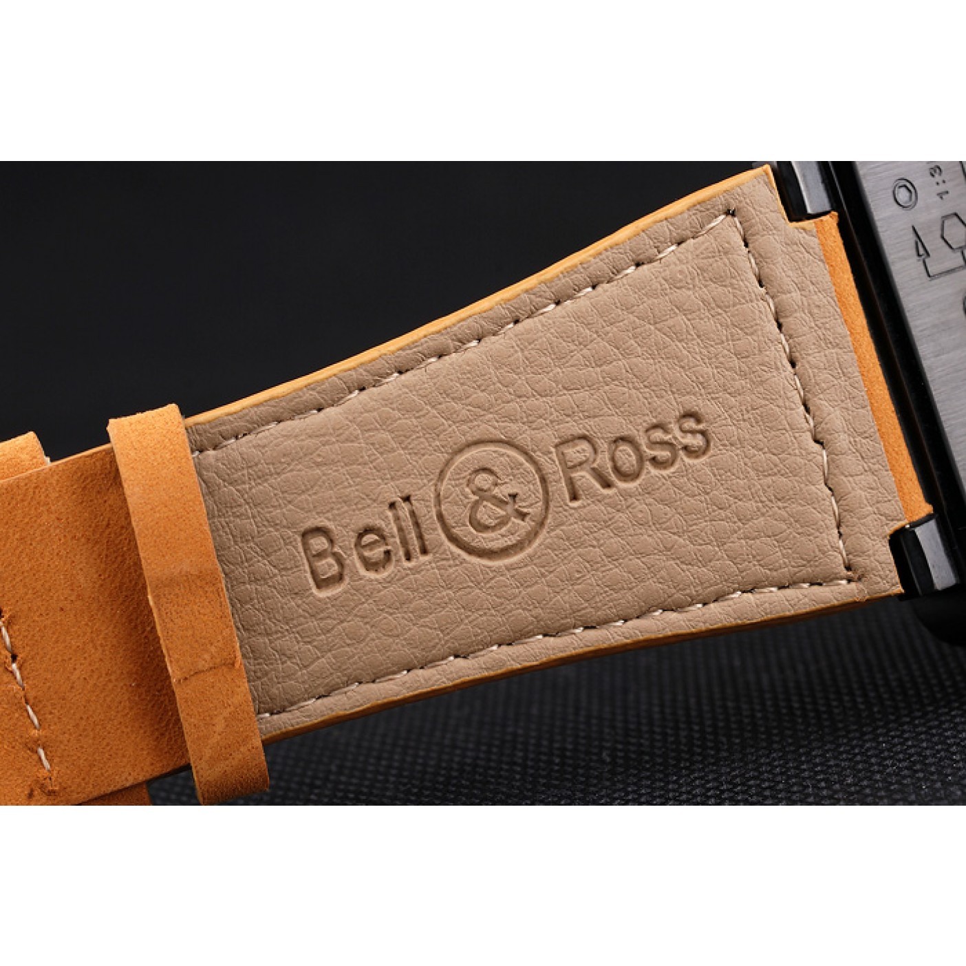 MiroTime Bell and Ross BR 01-94 Black Dial Black Case Brown Leather Strap