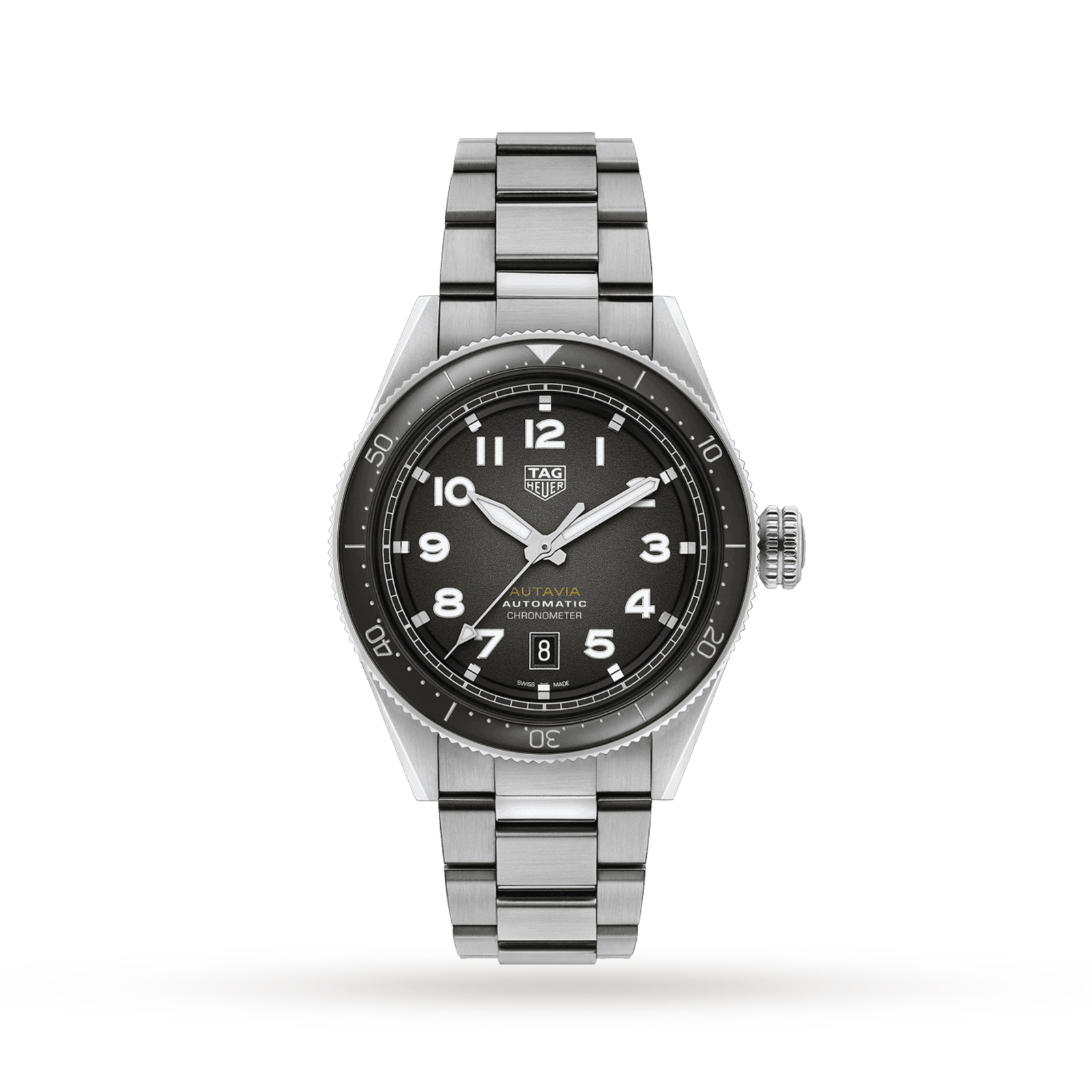 MiroTime TAG Heuer Autavia Calibre 5 COSC 42mm Mens Watch WBE5114.EB0173