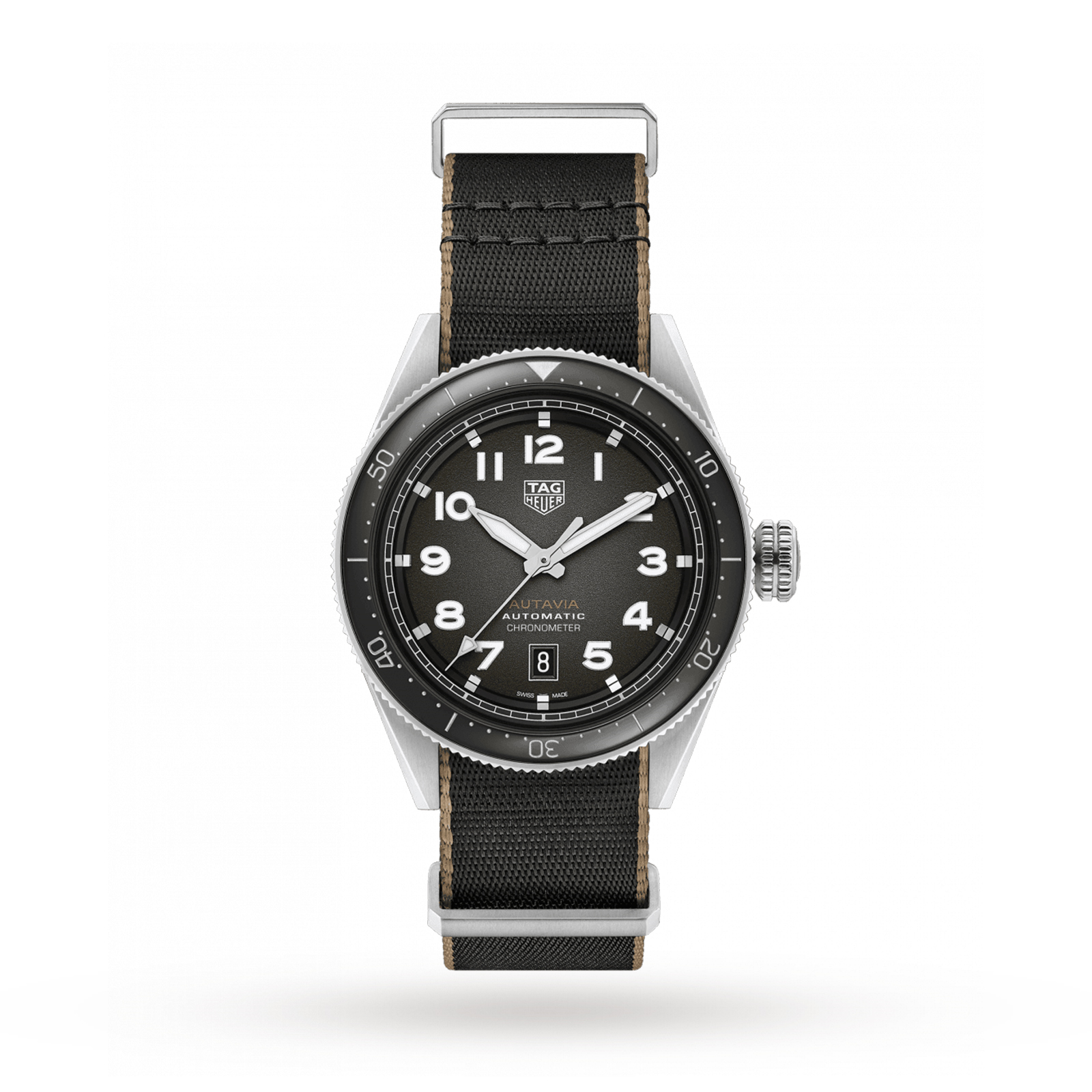 MiroTime TAG Heuer Autavia Calibre 5 COSC 42mm Mens Watch WBE5114.EB0173