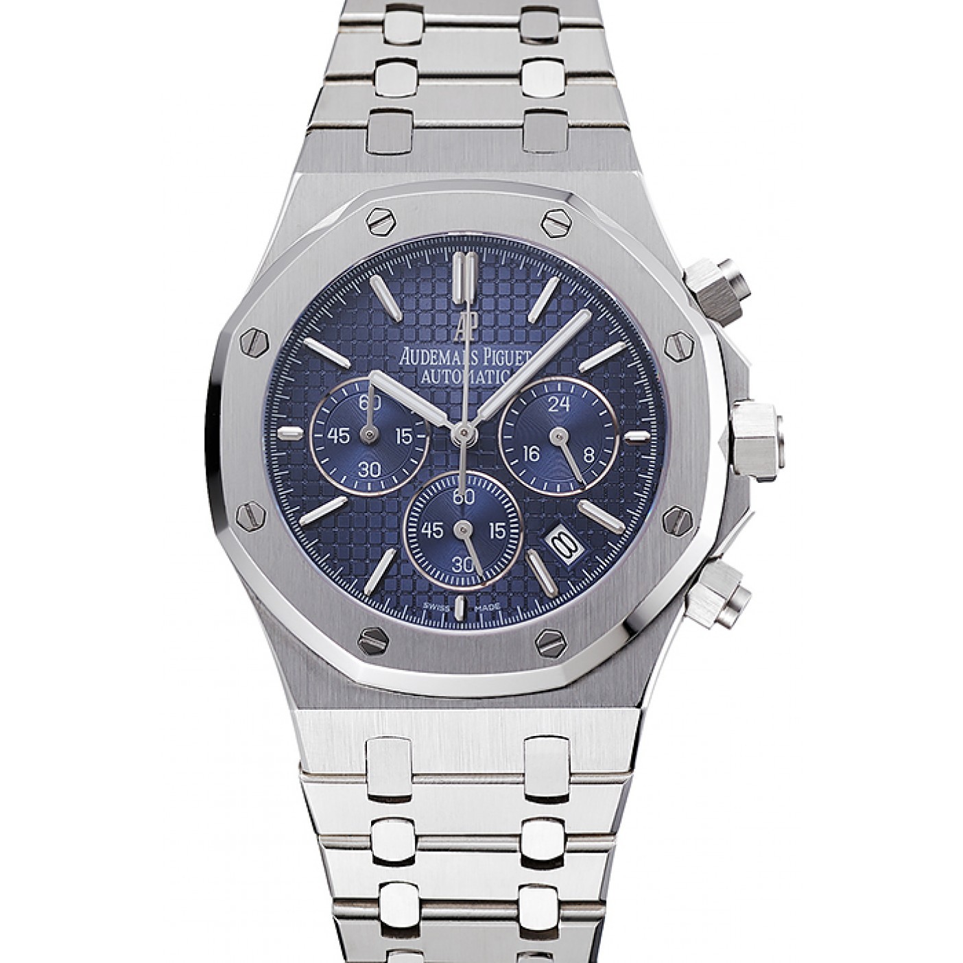 MiroTime Audemars Piguet Royal Oak Chronograph Blue Dial Stainless Steel Bracelet 1454028