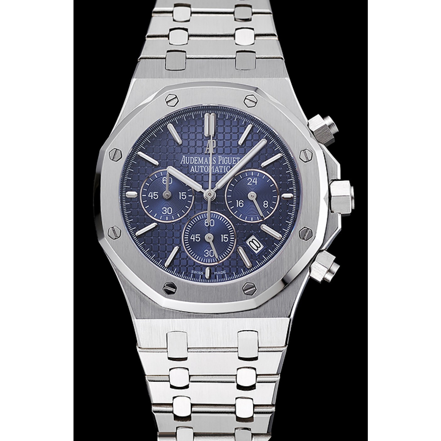 MiroTime Audemars Piguet Royal Oak Chronograph Blue Dial Stainless Steel Bracelet 1454028