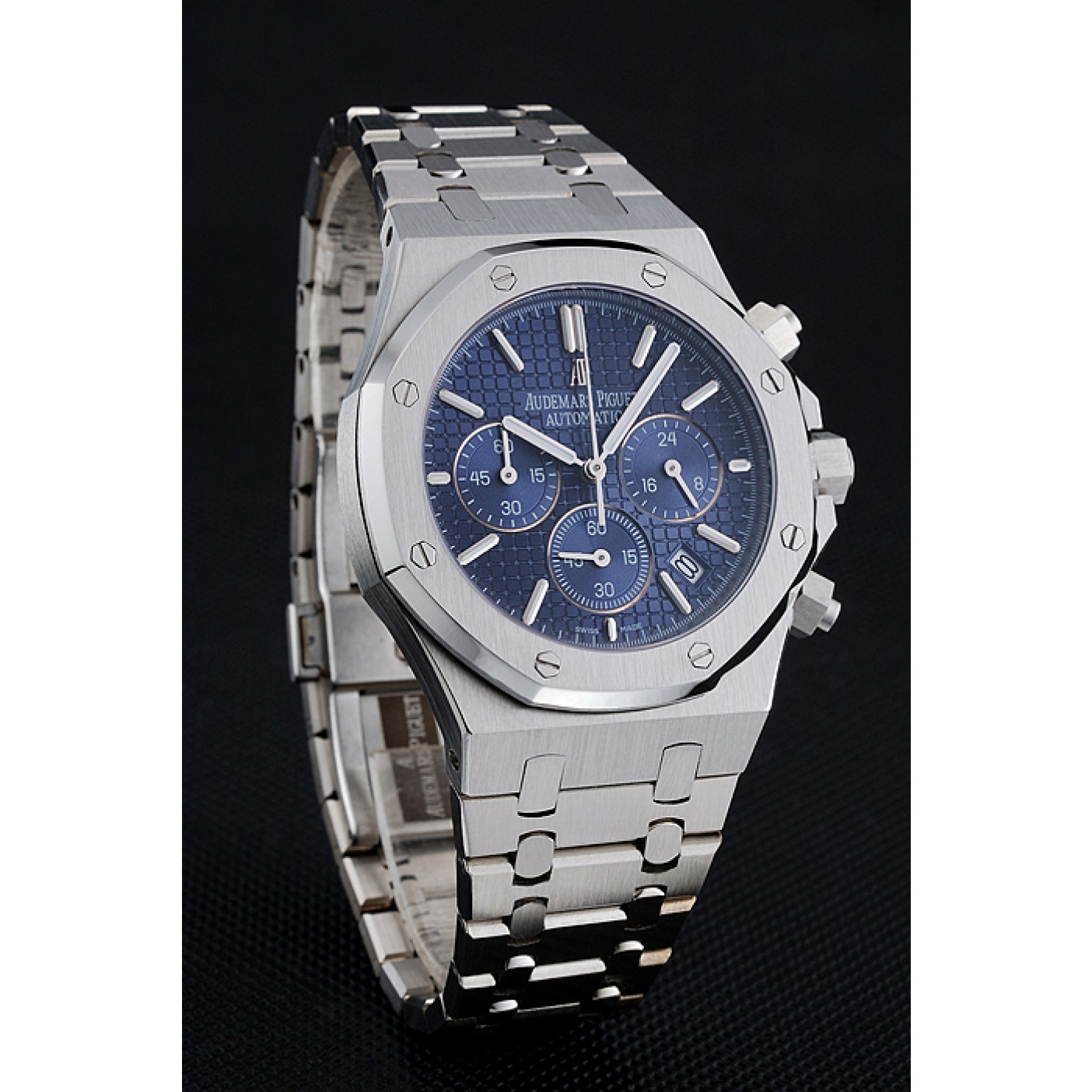 MiroTime Audemars Piguet Royal Oak Chronograph Blue Dial Stainless Steel Bracelet 1454028
