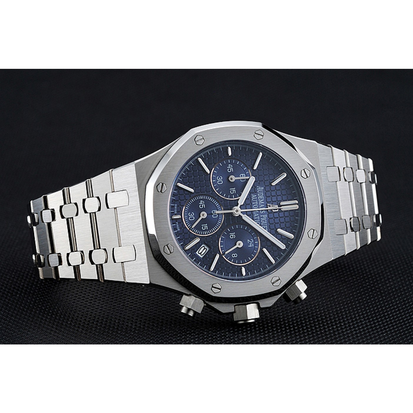 MiroTime Audemars Piguet Royal Oak Chronograph Blue Dial Stainless Steel Bracelet 1454028