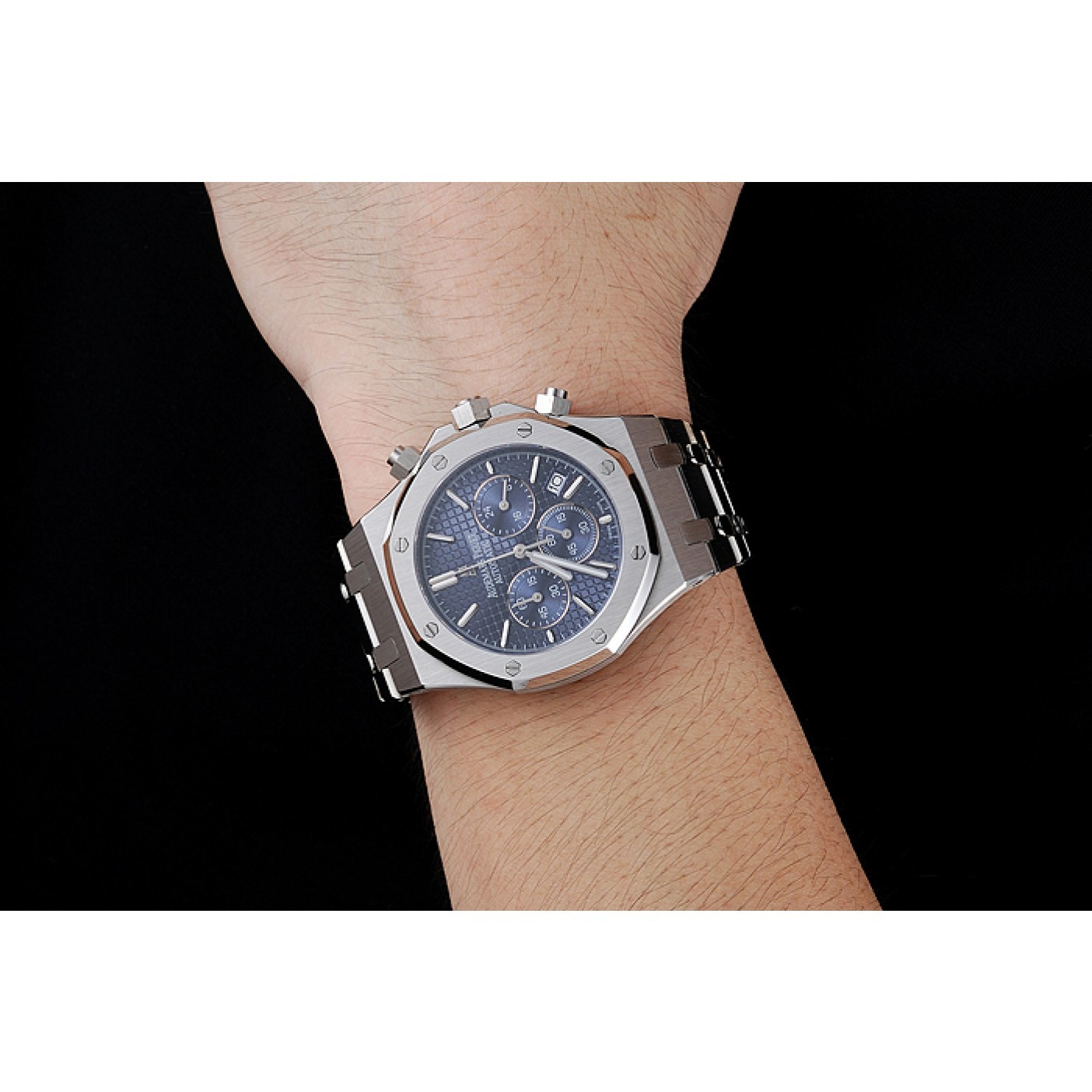MiroTime Audemars Piguet Royal Oak Chronograph Blue Dial Stainless Steel Bracelet 1454028