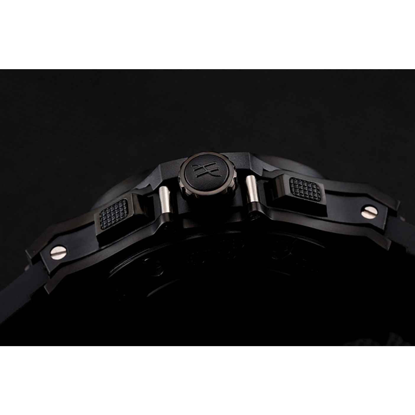 MiroTime Hublot Big Bang Carbon Dial With Red Markings Carbon Case And Bezel Black Rubber Strap 622775