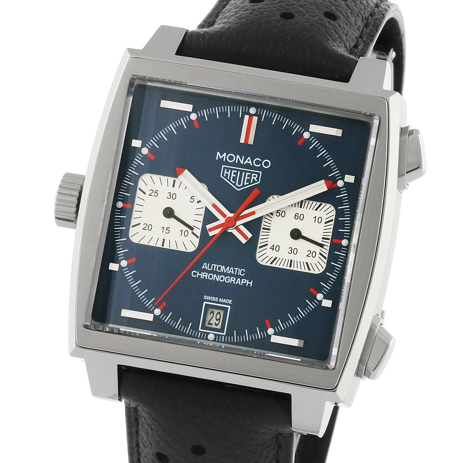 MiroTime Swiss TAG Heuer Vintage Monaco 39mm Mens Watch CAW211P.FC6356