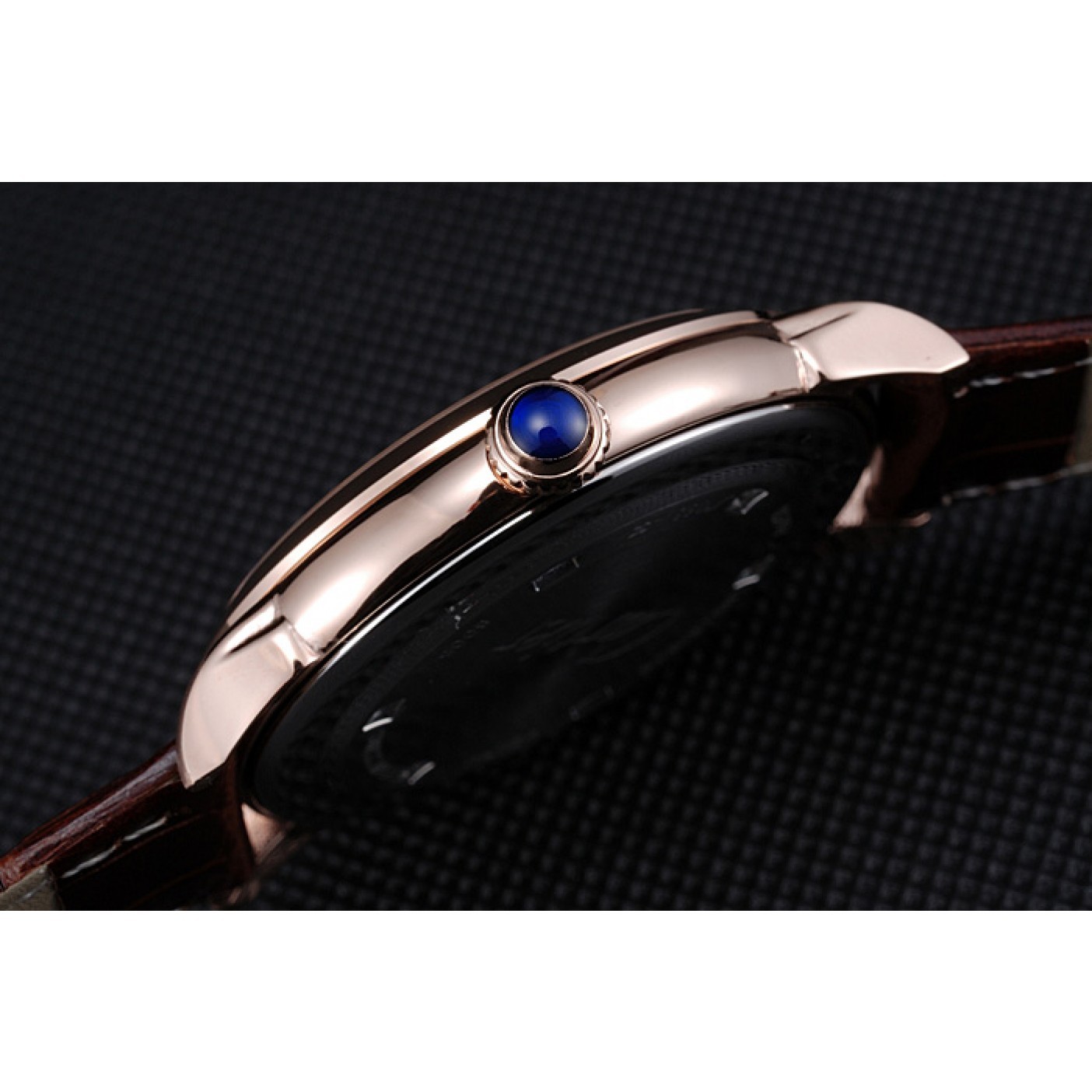 MiroTime Cartier Ronde Louis White Dial Brown Leather Strap 621976