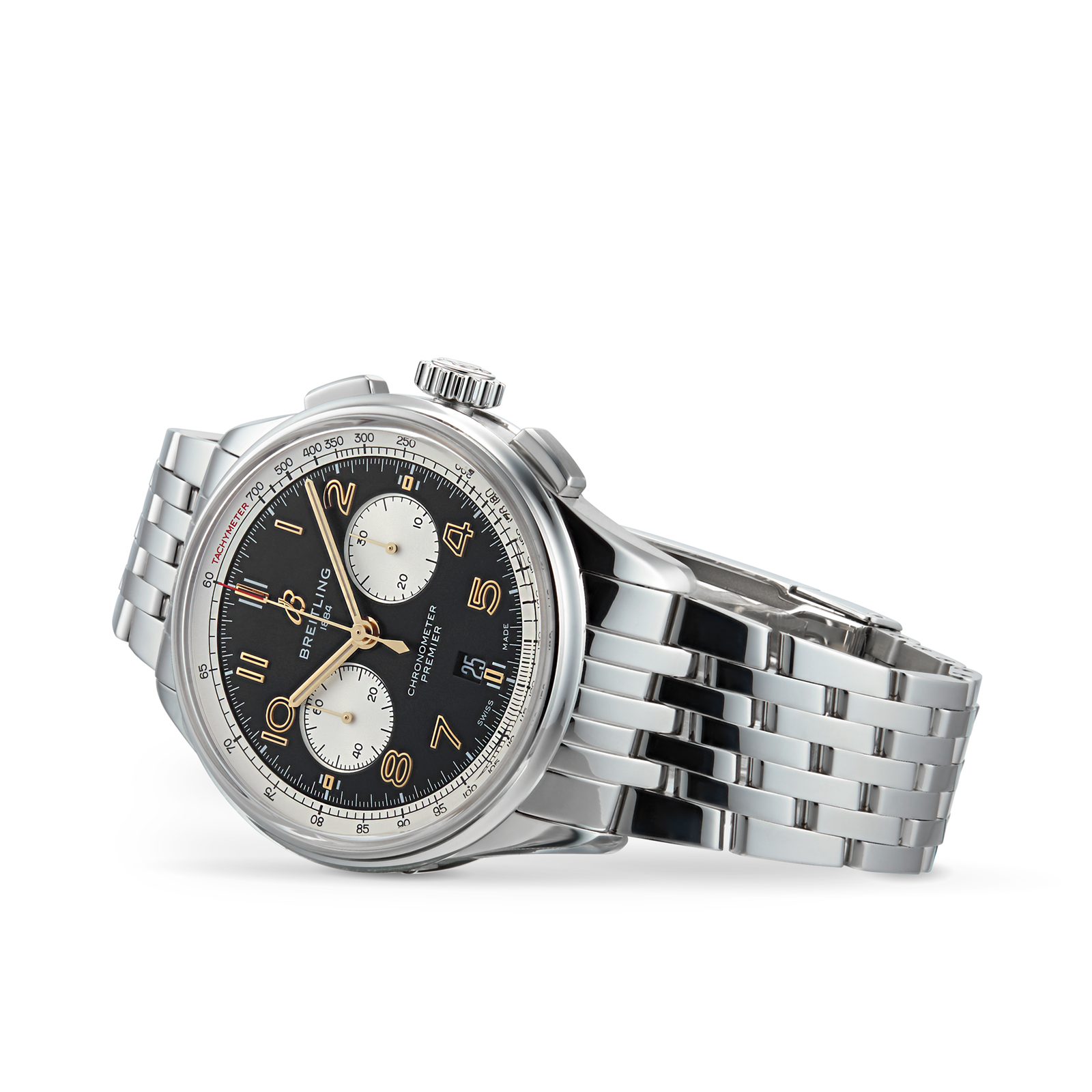 MiroTime Swiss Breitling Premier B01 Chronograph 42 Norton Mens Watch AB0118A21B1A1