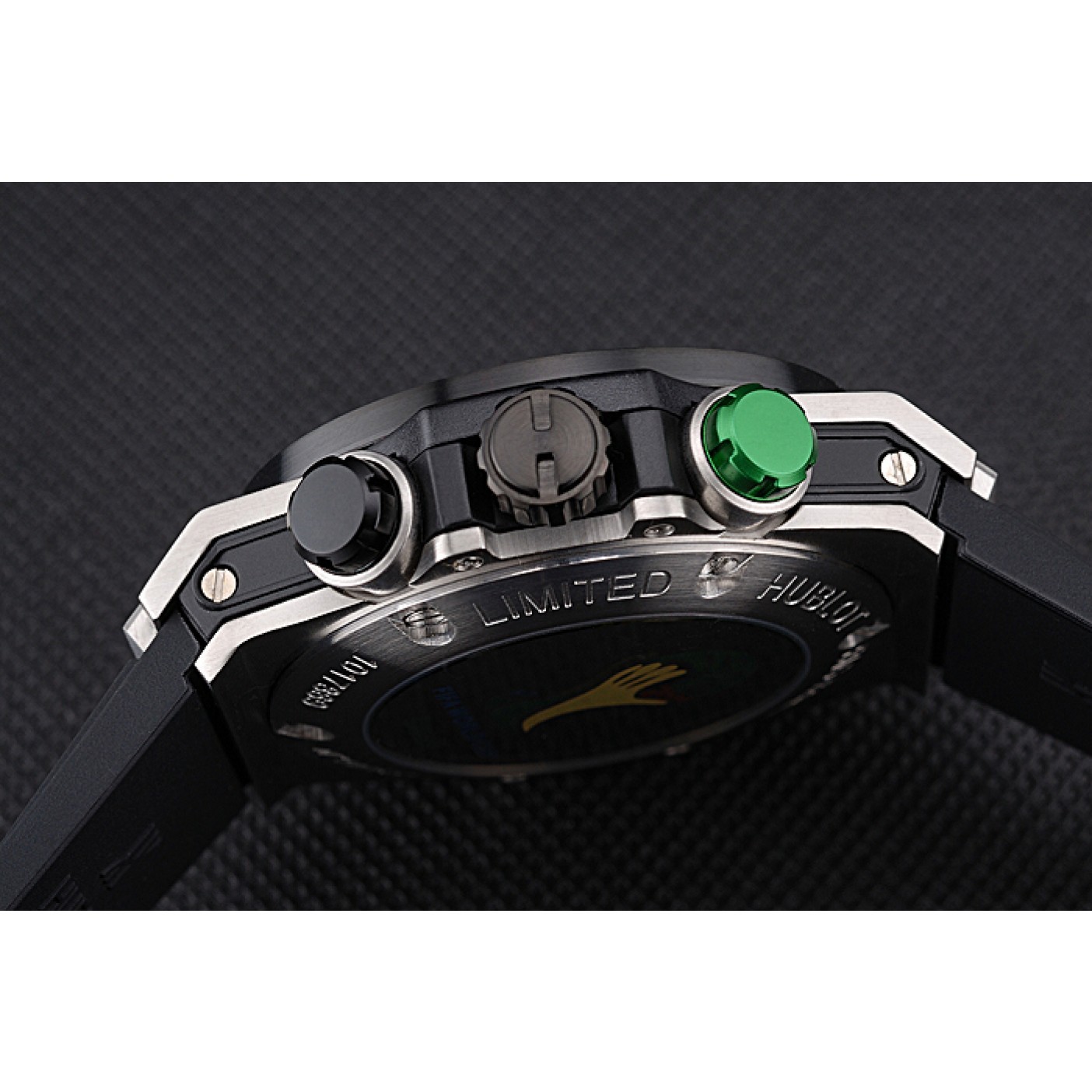 MiroTime Hublot Big Bang Unico Bi-Retrograde Chrono King Stainless Steel Case Black Rubber Strap 622770