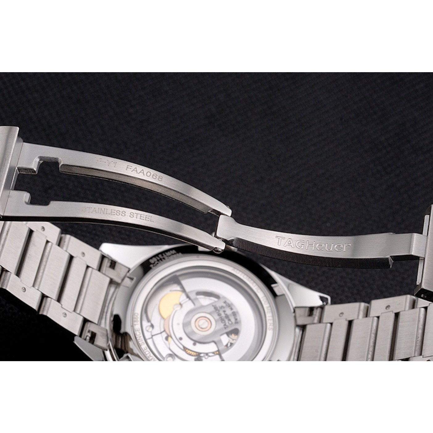 MiroTime Swiss Tag Heuer Carrera Calibre 5 Black Dial Stainless Steel Case And Bracelet