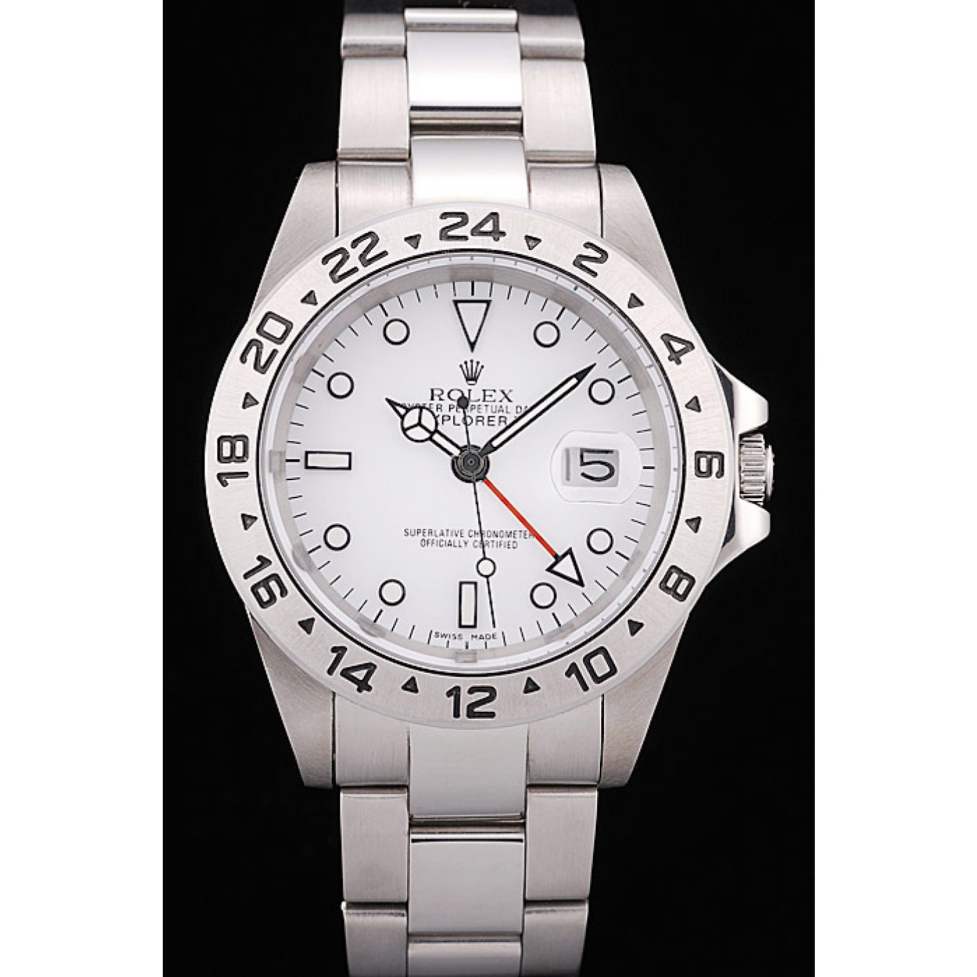 MiroTime Rolex Explorer Stainless Steel Bezel White Dial