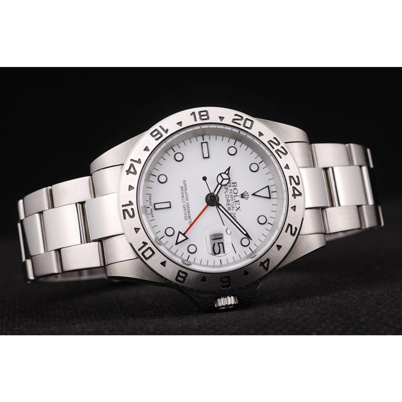 MiroTime Rolex Explorer Stainless Steel Bezel White Dial
