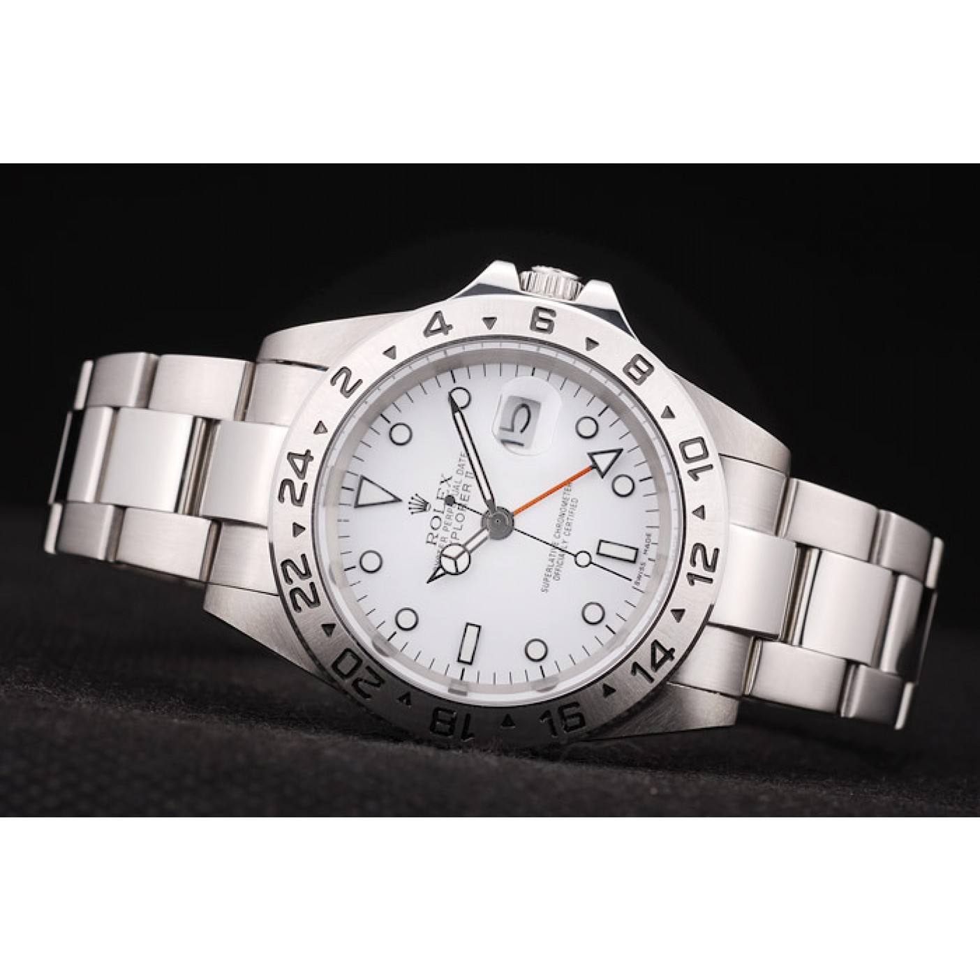 MiroTime Rolex Explorer Stainless Steel Bezel White Dial