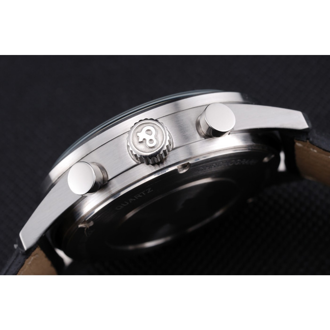 MiroTime Bell and Ross BR126 Flyback Black Dial Silver Case Black Suede Leather Strap