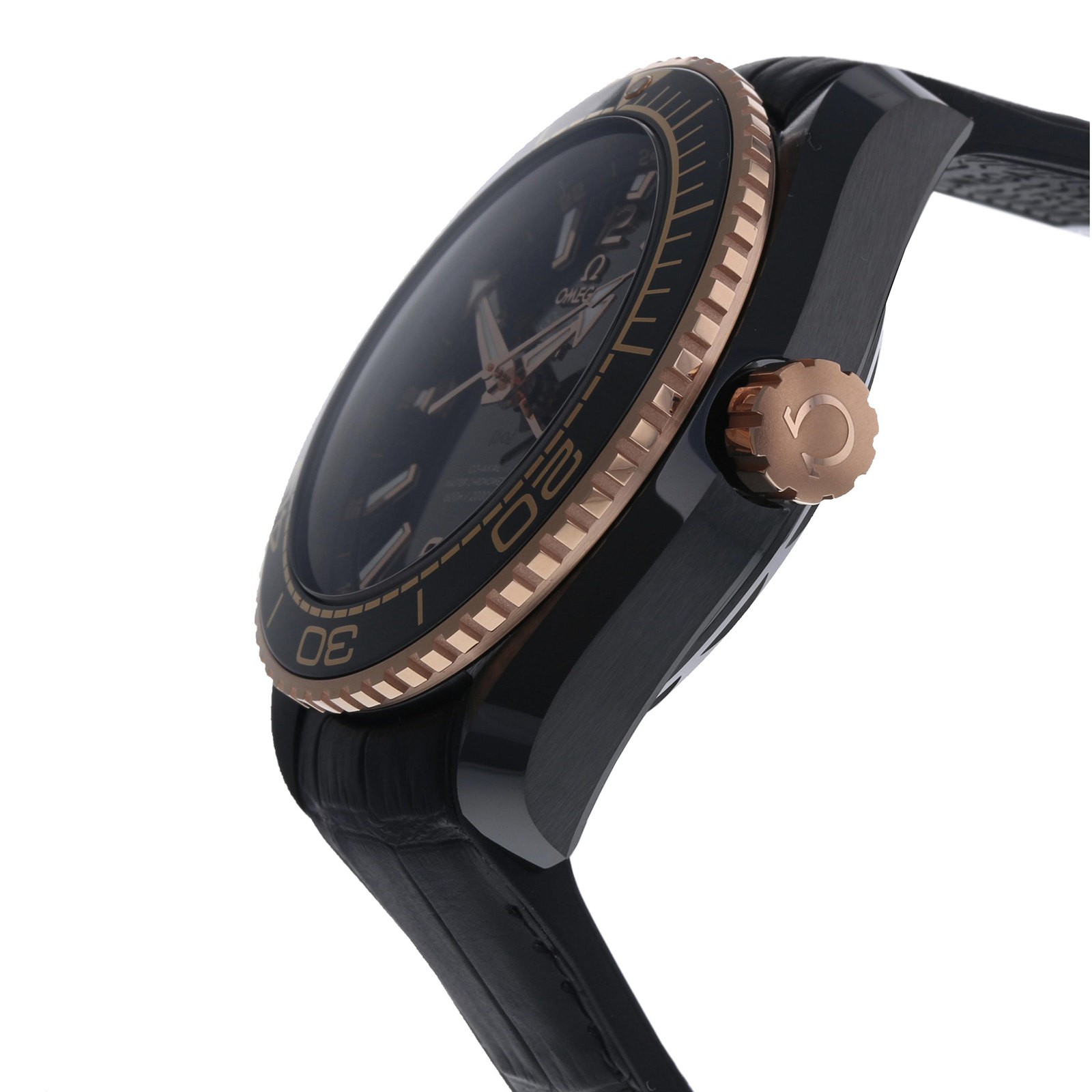 MiroTime Swiss Omega Seamaster Planet Ocean 600m Co-Axial GMT 45.5mm Mens Watch O21563462201001