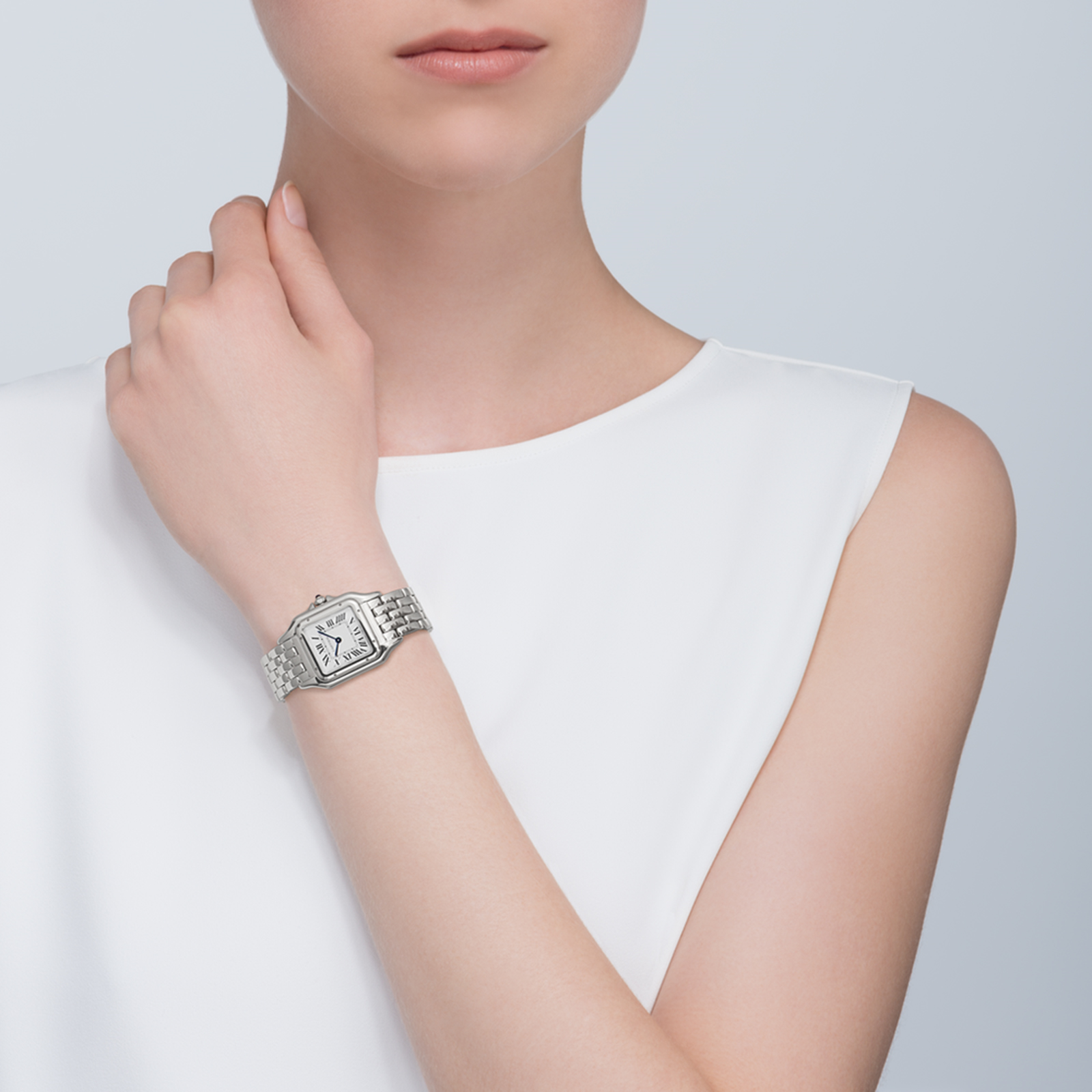 MiroTime Swiss Panthère de Cartier watch, Medium model, steel