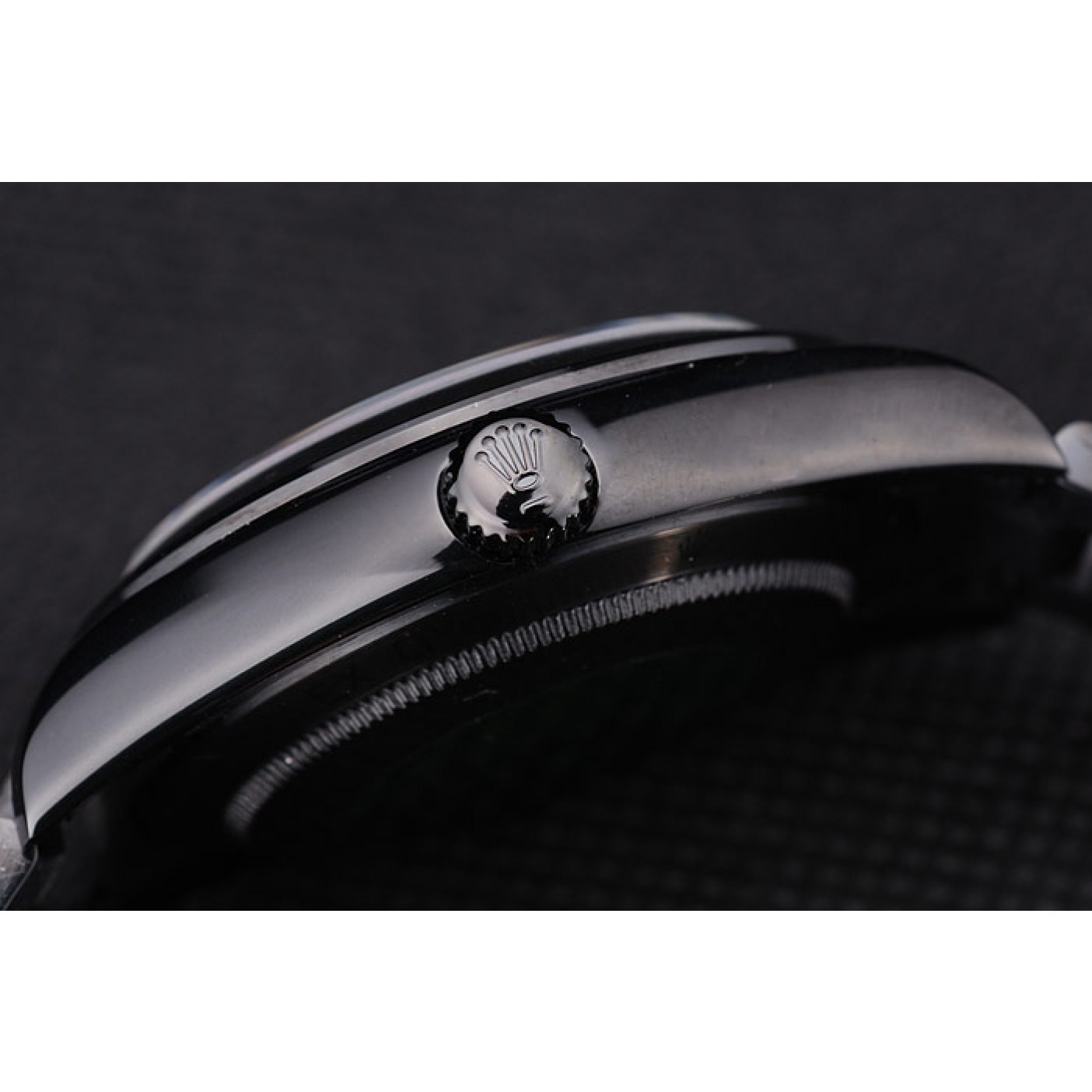 MiroTime Rolex Milgaus Bamford Ion Plated Stainless Steel Bezel Black Dial 7476