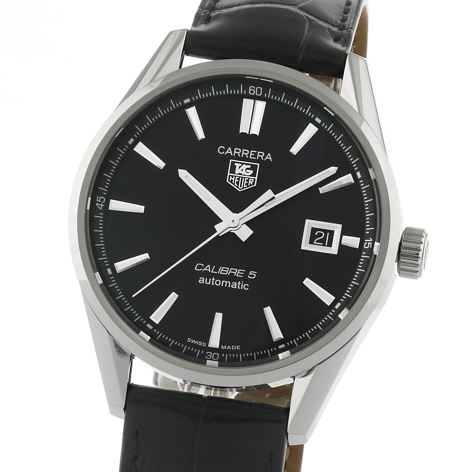 MiroTime TAG Heuer Carrera Calibre 5 39mm Mens Watch WAR211A.FC6180