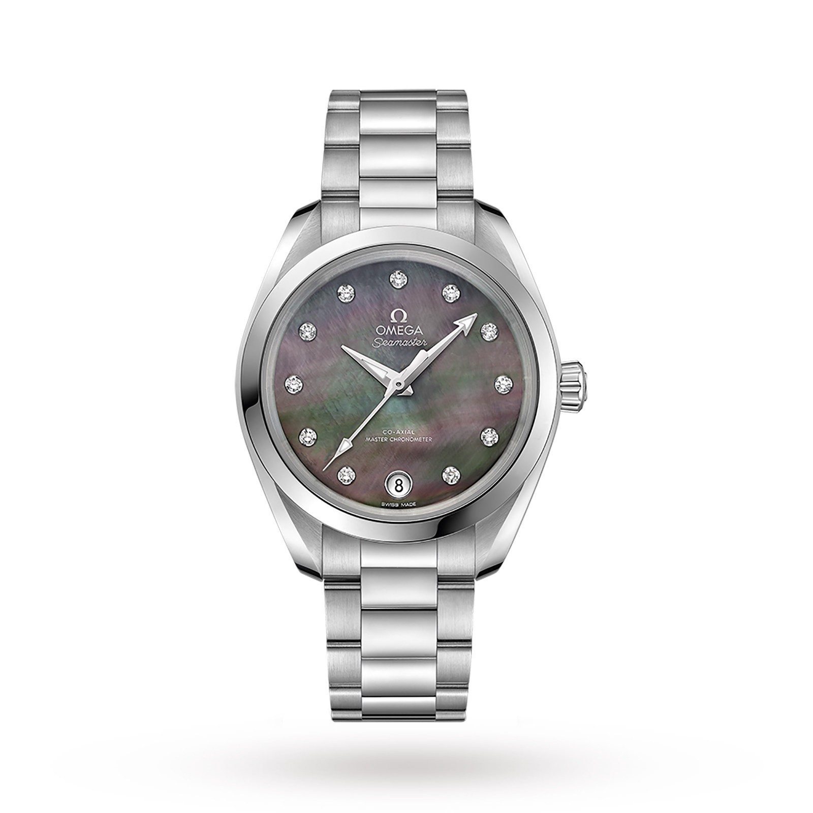 MiroTime Swiss Omega Seamaster Aqua Terra 150m Co-Axial 34mm Ladies Watch O22010342057001