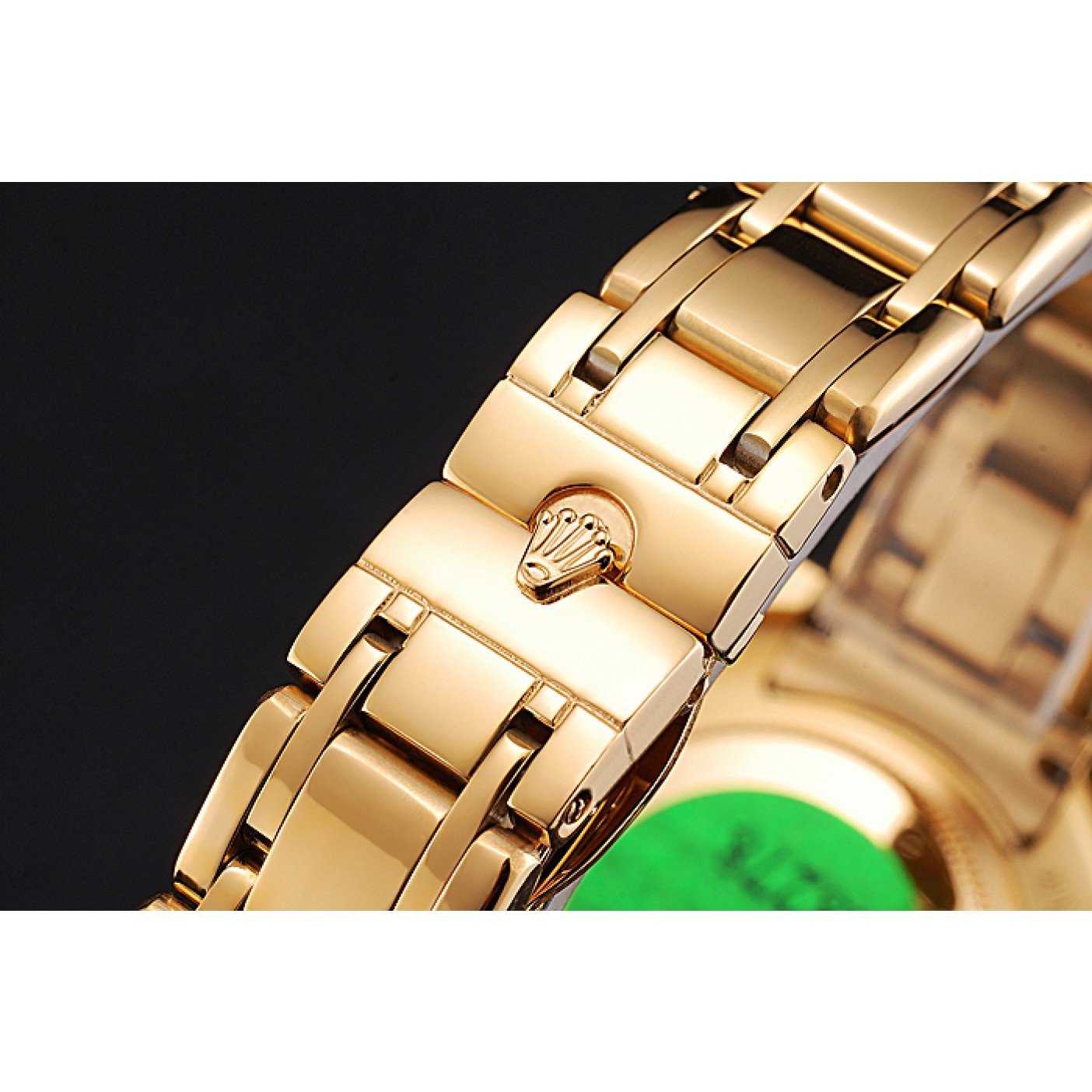 MiroTime Rolex Datejust Diamond Dial Pink Jewels Bezel Gold Case And Bracelet 622835