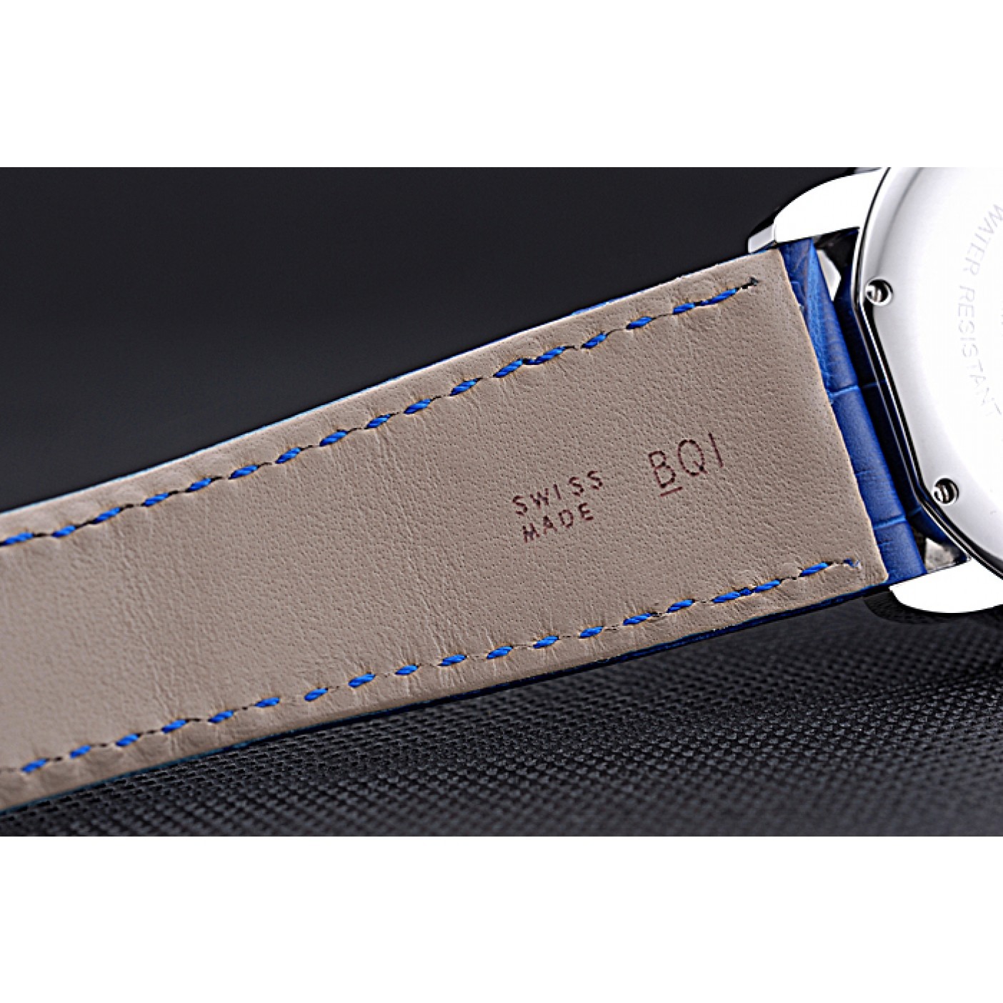 MiroTime Swiss Cartier Ronde Solo Stainless Steel Case Blue Dial Roman Numerals 622193
