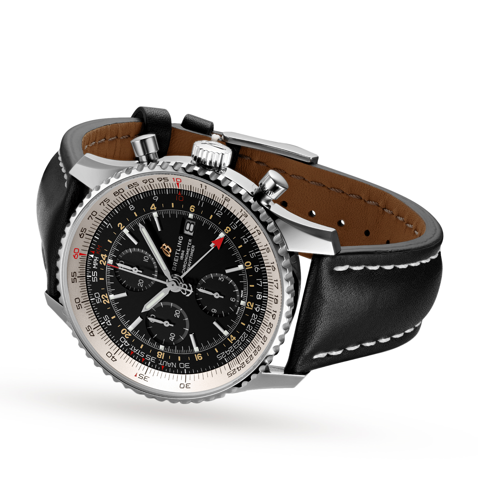 MiroTime Swiss Breitling Navitimer 1 Chronograph GMT 46 A24322121B2X1