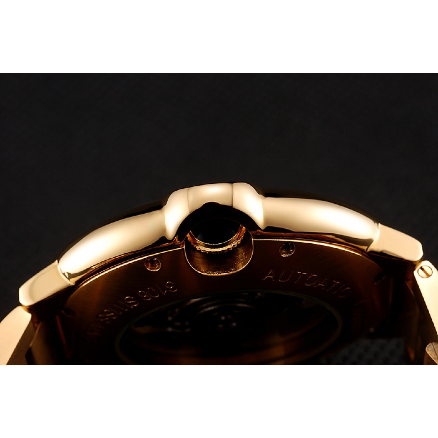 MiroTime Swiss Cartier Ballon Bleu Two Timezone White Dial Gold Case Gold Bracelet 1453873