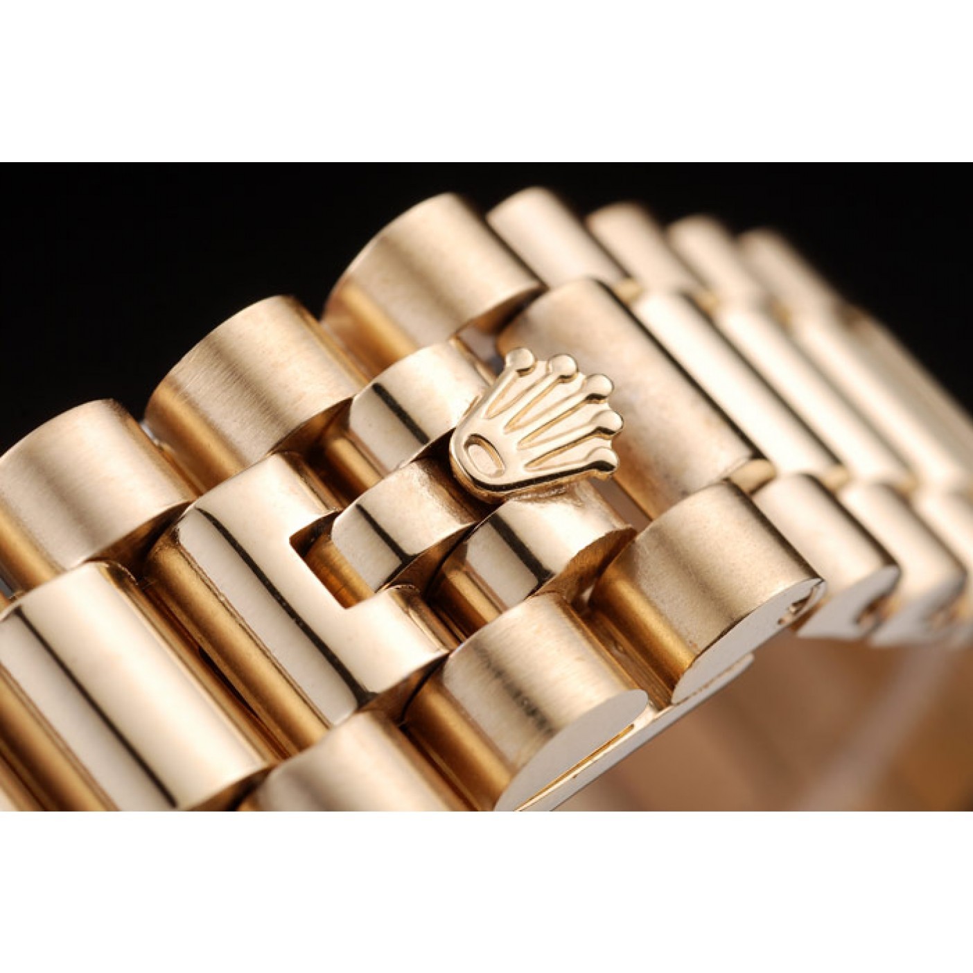 MiroTime Rolex Day-Date 18k Yellow Gold Plated Stainless Steel White Dial
