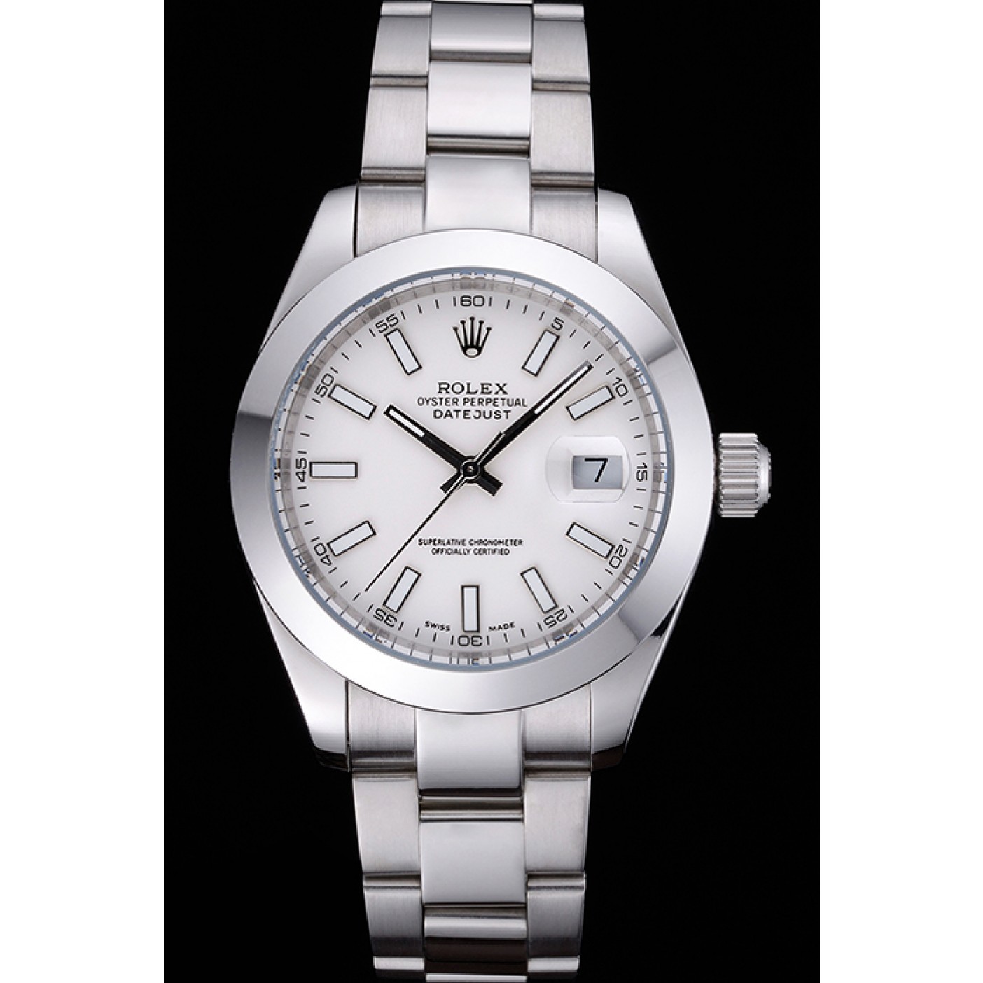 MiroTime Rolex Datejust Stainless Steel Case White Dial 622266