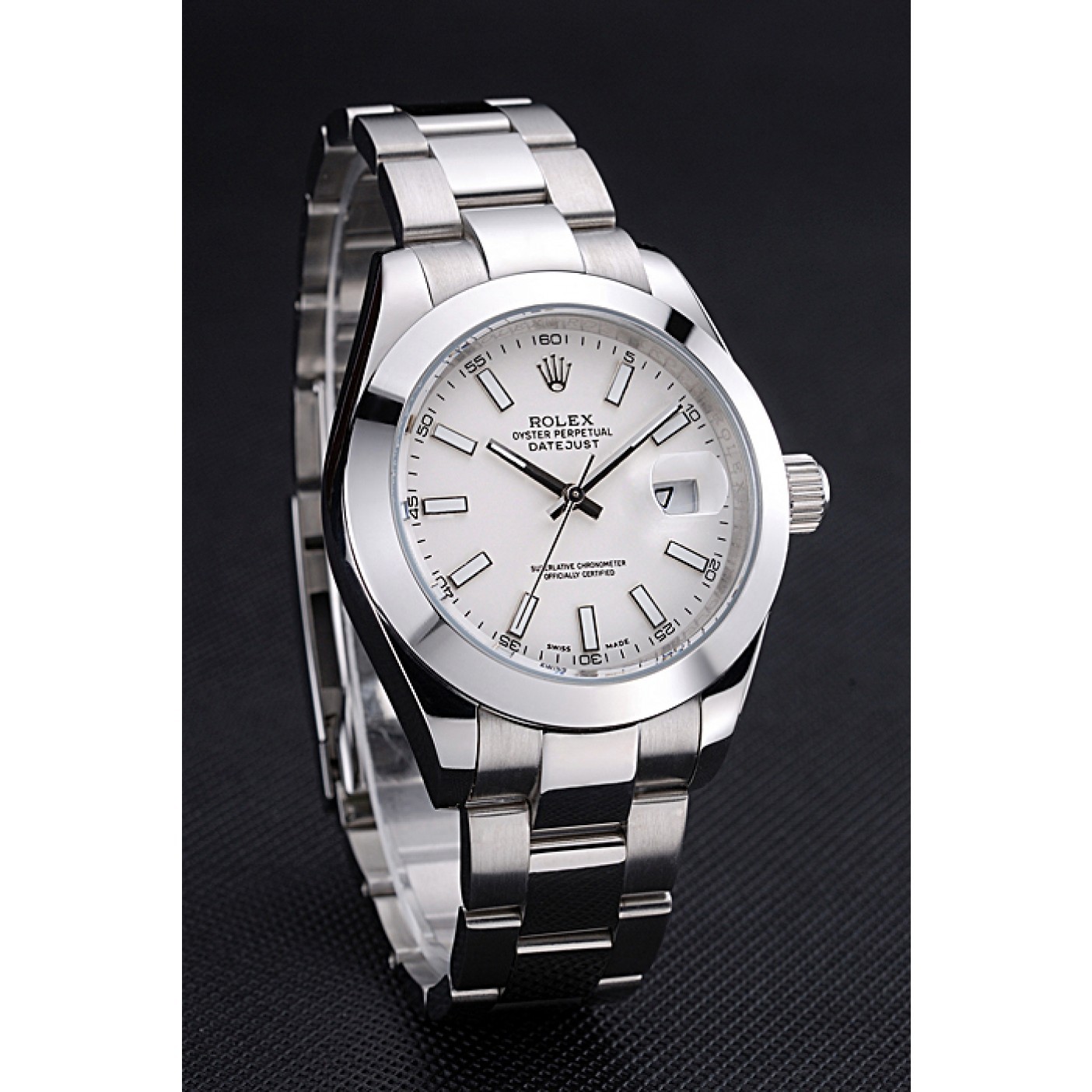 MiroTime Rolex Datejust Stainless Steel Case White Dial 622266