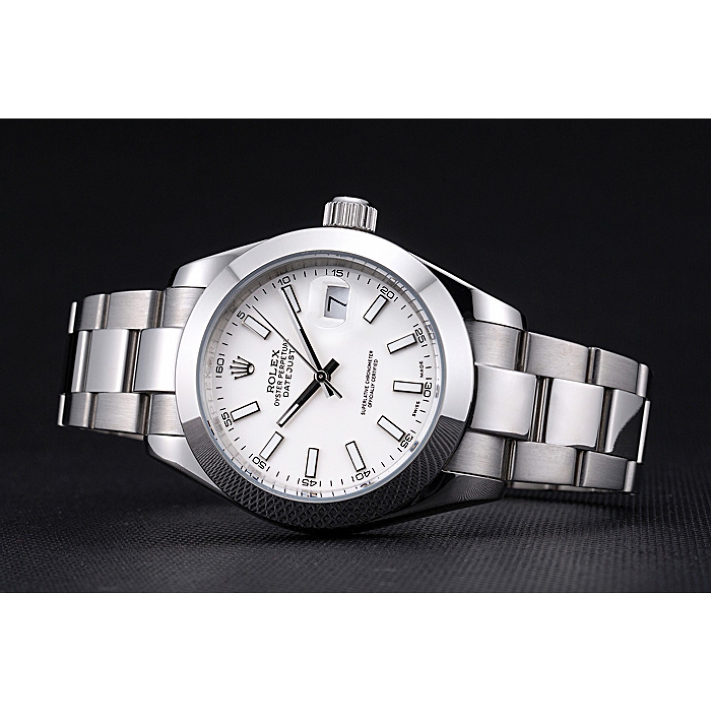 MiroTime Rolex Datejust Stainless Steel Case White Dial 622266