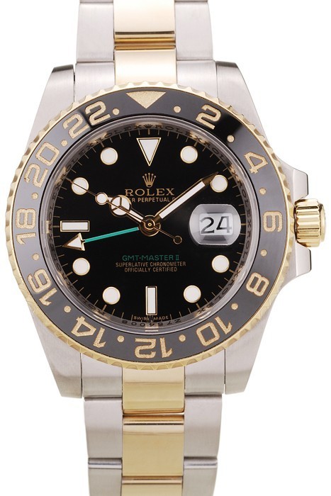 MiroTime Rolex GMT Master II Black Ceramic Bezel Black Dial 98229