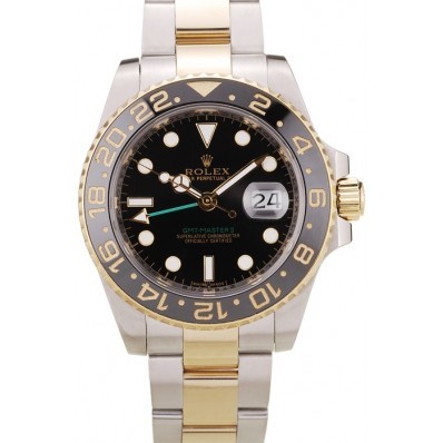 MiroTime Rolex GMT Master II Black Ceramic Bezel Black Dial 98229