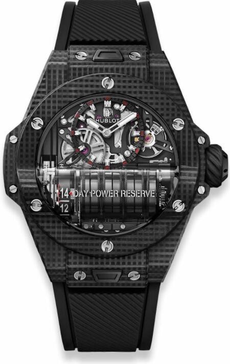 MiroTime AAA Replica Hublot Big Bang MP-11 Power Reserve 14 Days 3D Carbon Watch 911.QD.0123.RX