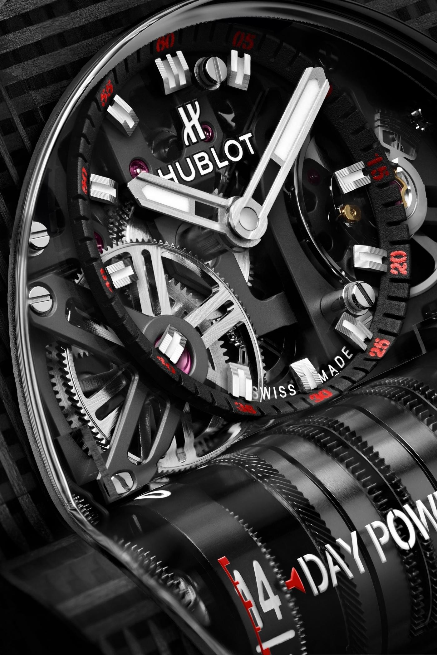 MiroTime AAA Replica Hublot Big Bang MP-11 Power Reserve 14 Days 3D Carbon Watch 911.QD.0123.RX