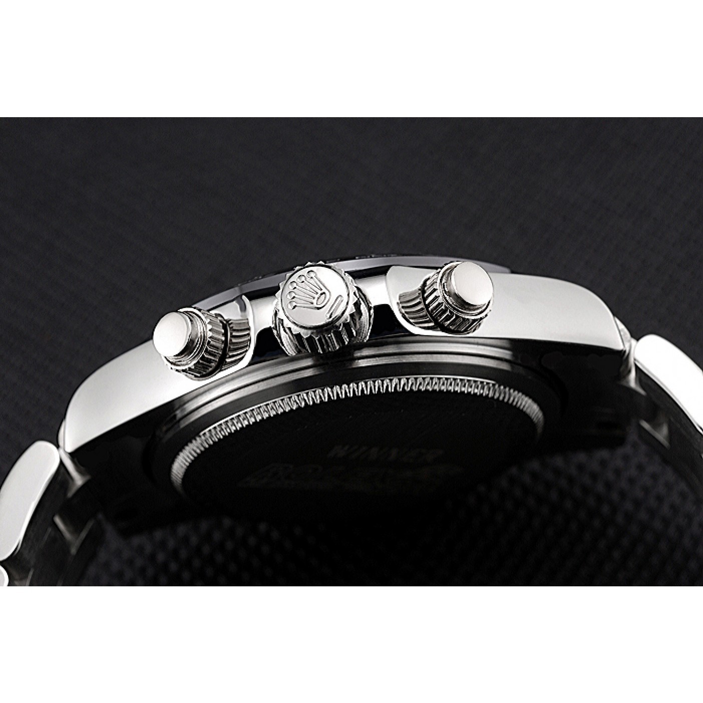 MiroTime Rolex Cosmograph Daytona Stainless Steel Case Black Silver Subdials Stainless Steel 622635