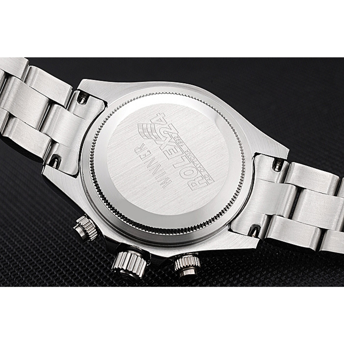 MiroTime Rolex Cosmograph Daytona Stainless Steel Case Black Silver Subdials Stainless Steel 622635