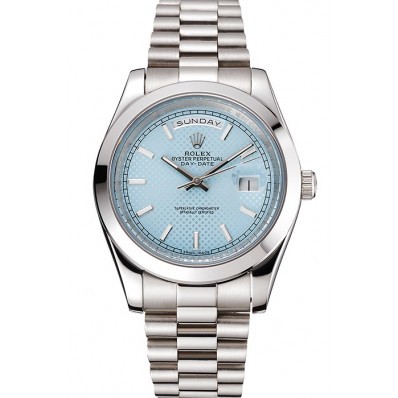 MiroTime Rolex Day Date 40 Ice Blue Dial Stainless Steel Case And Bracelet