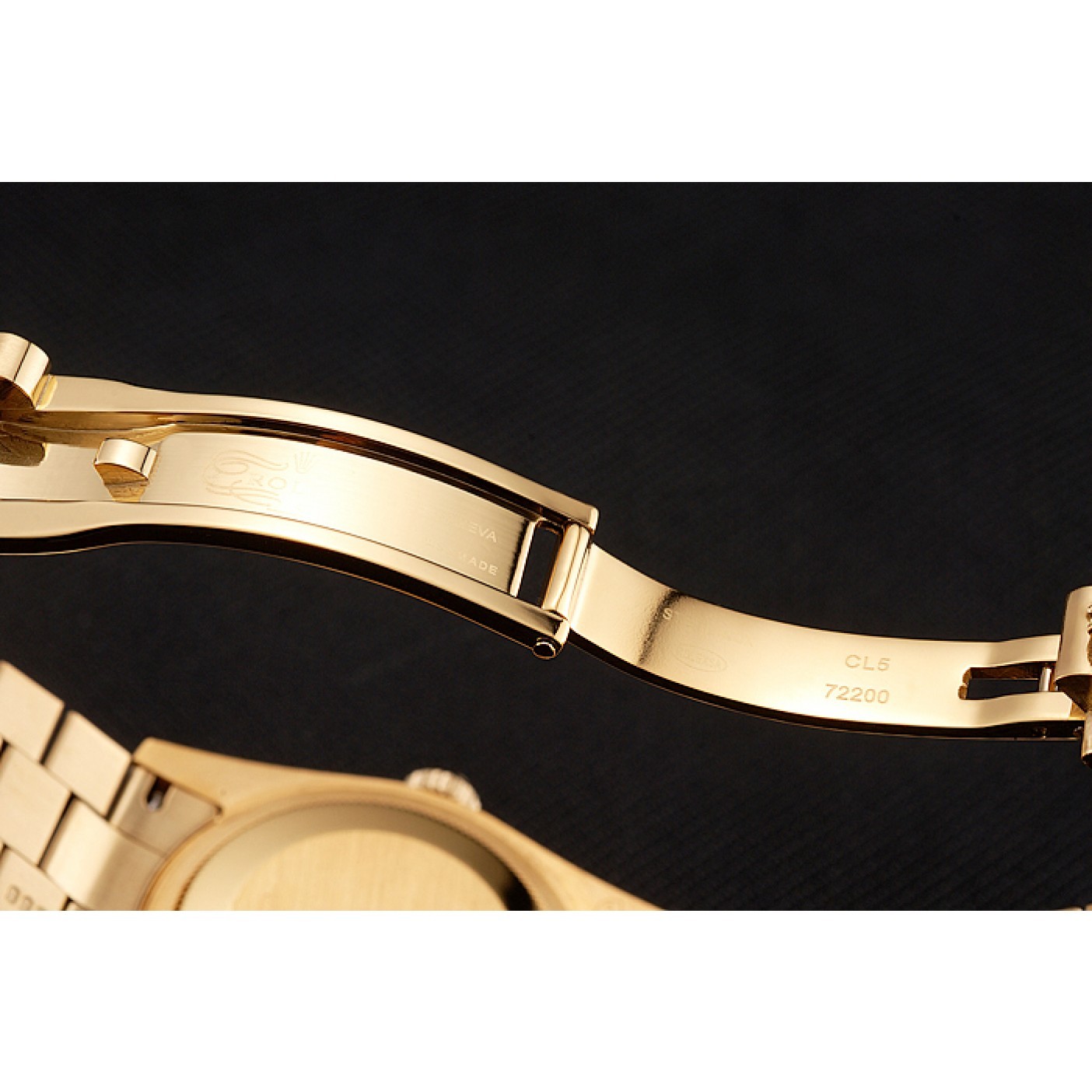 MiroTime Swiss Rolex Datejust Champagne Dial Diamond Bezel Gold Bracelet 1454097