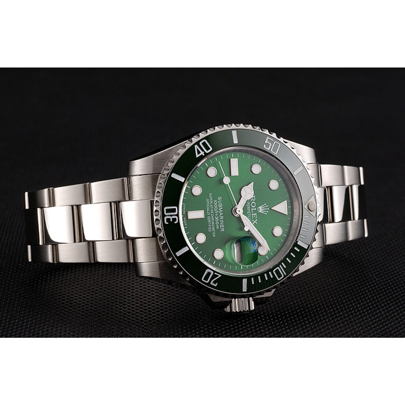 MiroTime Rolex Submariner Green Dial Stainless Steel Bracelet 1454069