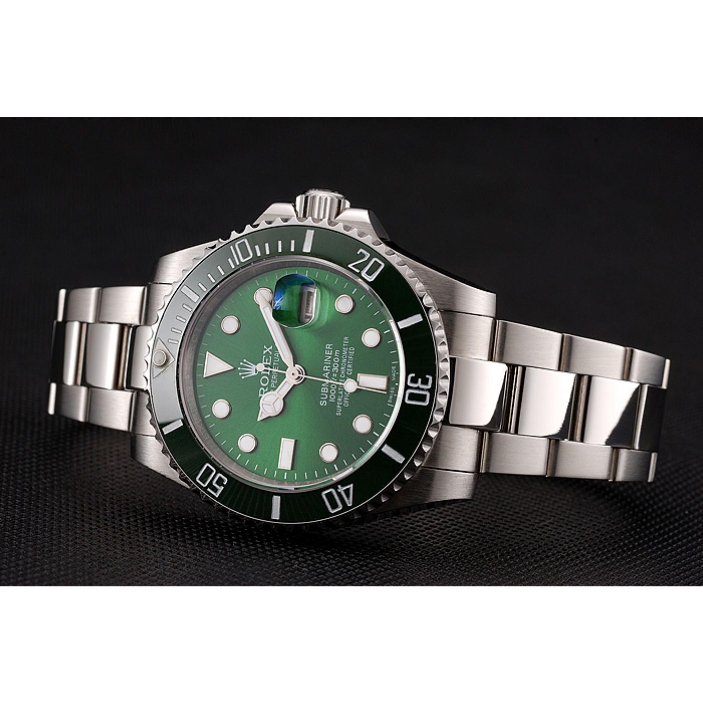 MiroTime Rolex Submariner Green Dial Stainless Steel Bracelet 1454069