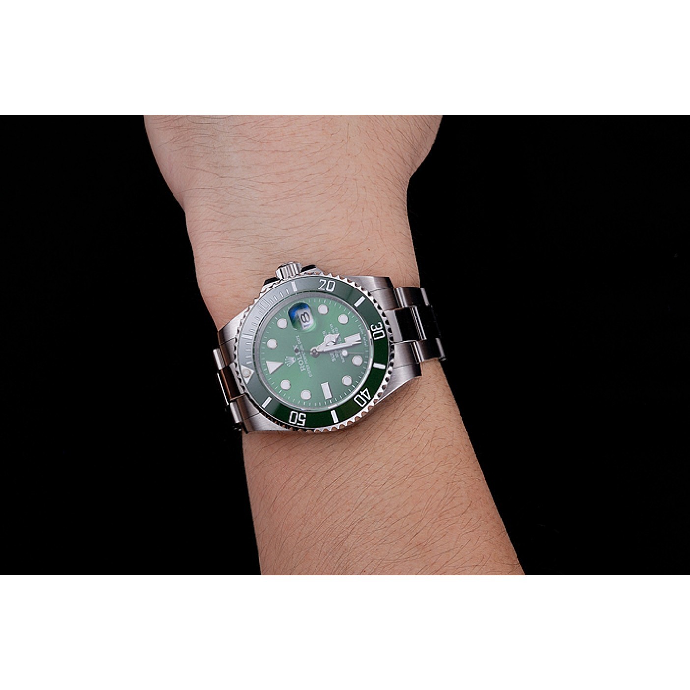 MiroTime Rolex Submariner Green Dial Stainless Steel Bracelet 1454069