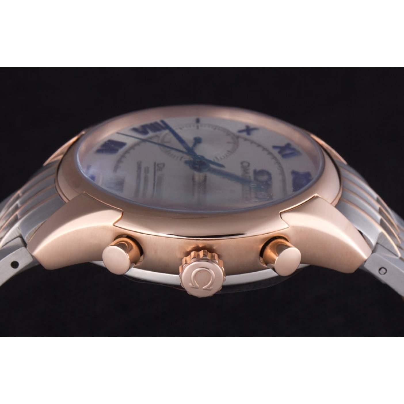 MiroTime Omega DeVille Two Tone Links White Dial om240 621564