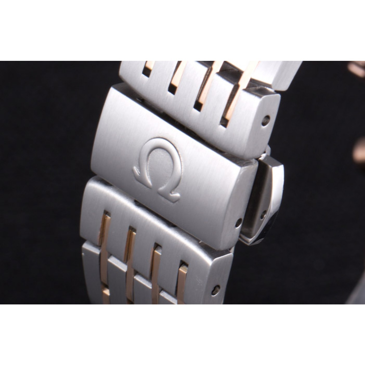 MiroTime Omega DeVille Two Tone Links White Dial om240 621564