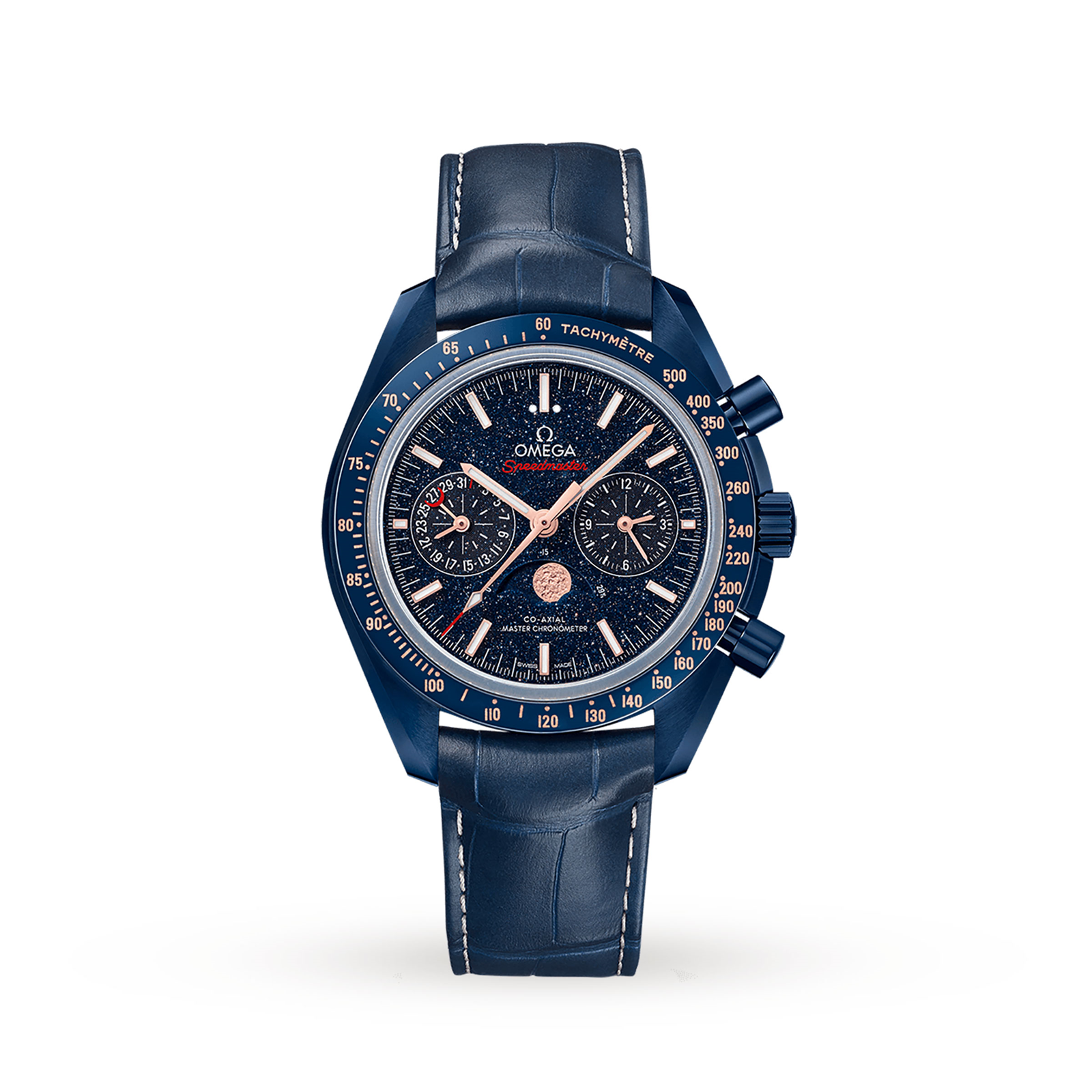 MiroTime Swiss Omega Speedmaster Co-Axial Moonphase 44mm Mens Watch O30493445203002